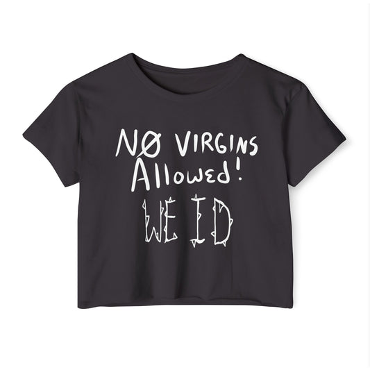 Snarky Bartender: No Virgins Allowed Crop Top