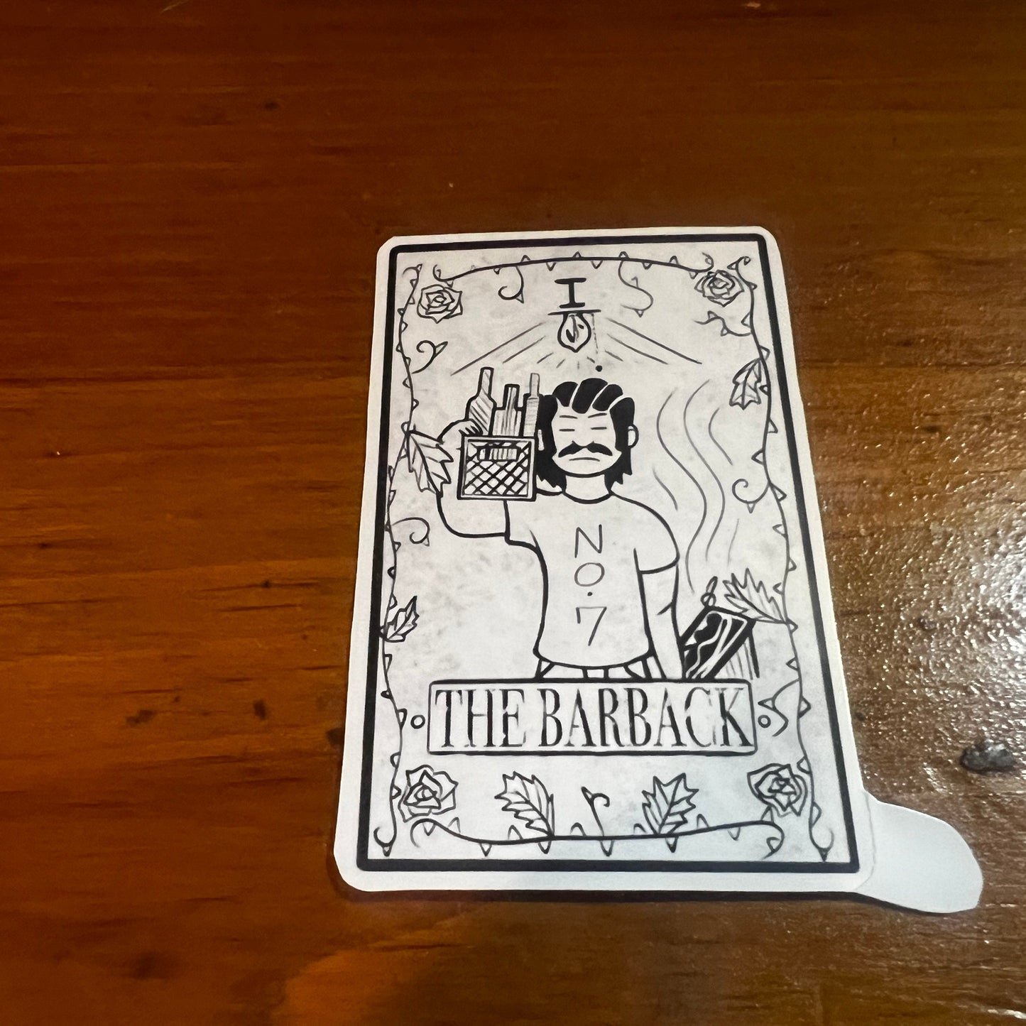 Tarot Barback Sticker